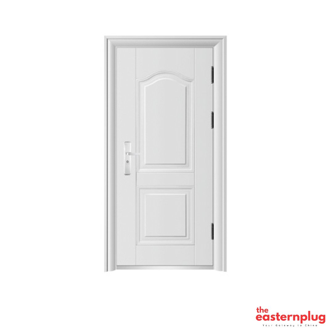 7cm pure white fire door