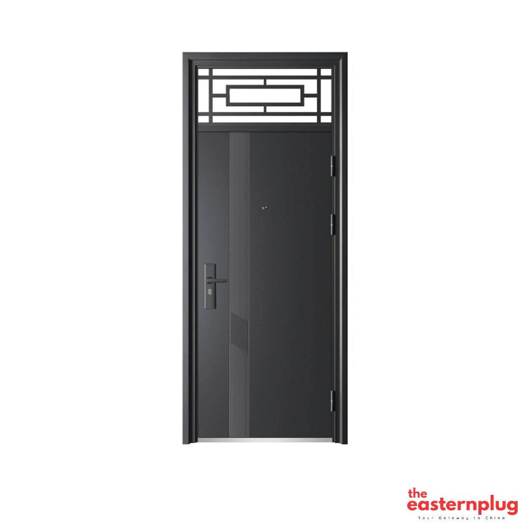 Home Painted Single Door with Transom