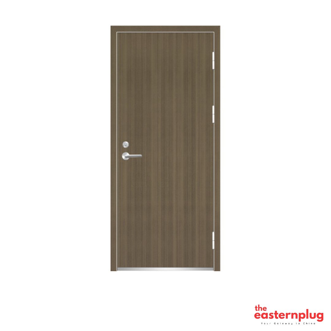 Steel Frame Wooden Leaf Fire Door Custom Series