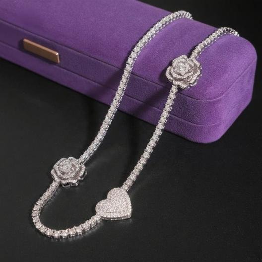 Tennis Chain VVS1 D Moissanite