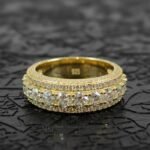 Hiphop Ring VVS1 D  Moissanite