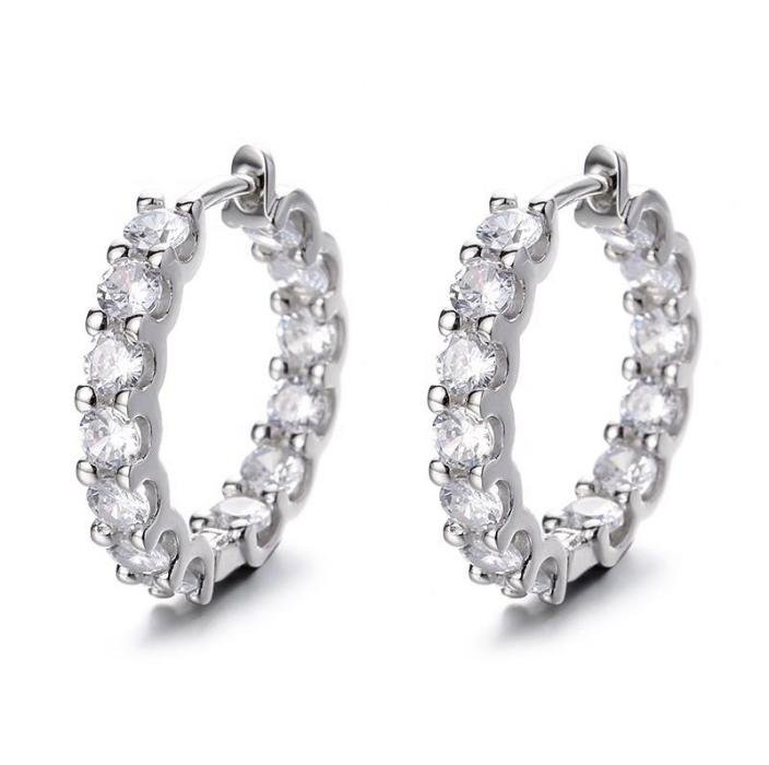 Earring VVS1 D Moissanite
