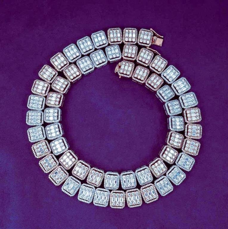 Tennis Chain VVS1 D Moissanite