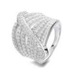 Hiphop Ring VVS1 D  Moissanite