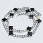 Tennis Chain VVS1 D Moissanite/ Black Agate