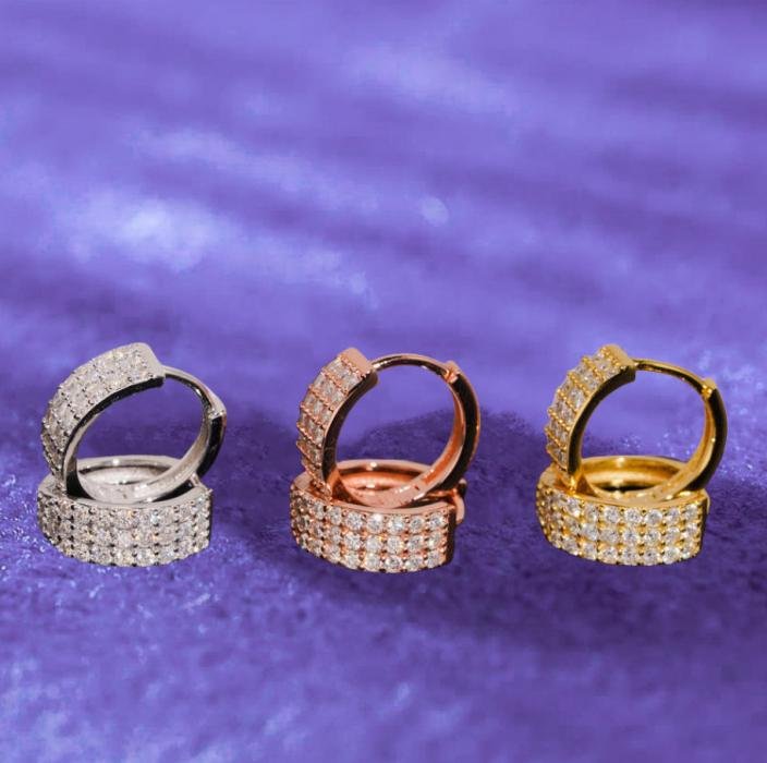 Earring VVS1 D Moissanite