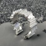 Hiphop Ring VVS1 D  Moissanite