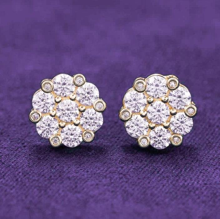 Earring VVS1 D Moissanite