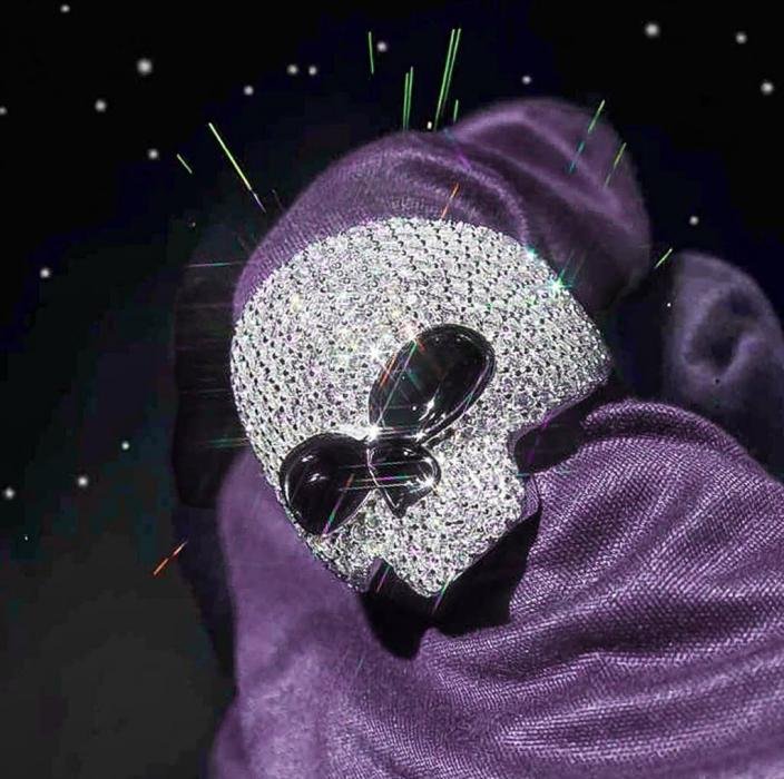 Hiphop Ring VVS1 D  Moissanite