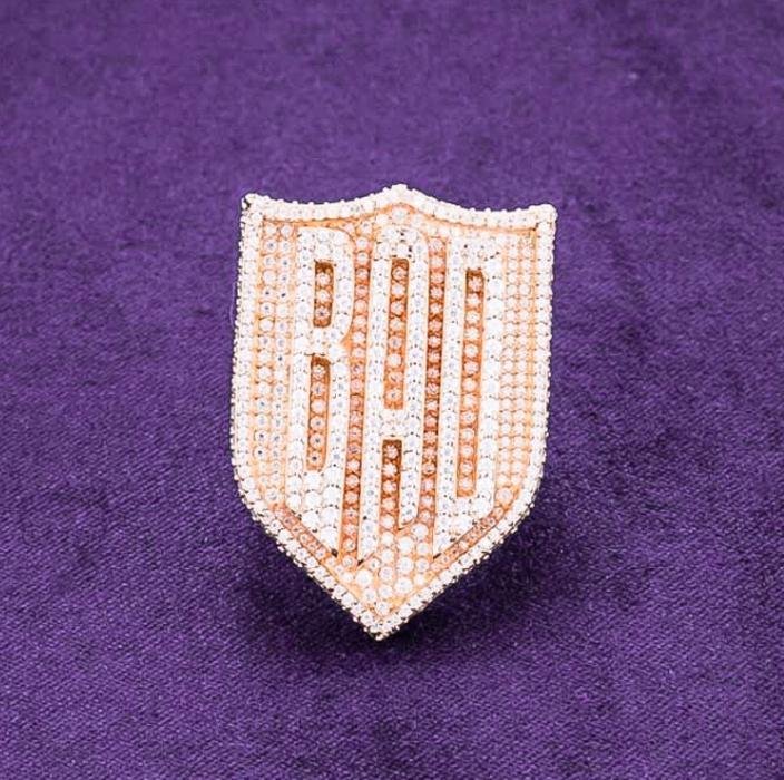 Hiphop Ring VVS1 D  Moissanite