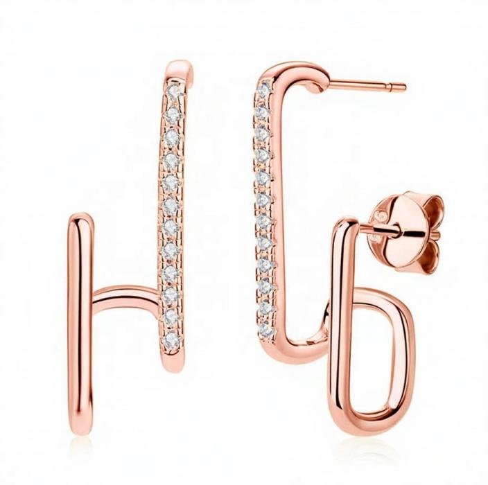 Earring VVS1 D Moissanite